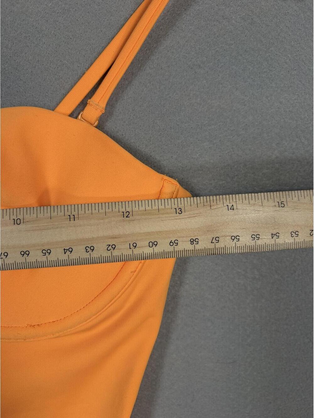 NWT J.Crew Underwire Size 2 Hi-Cut Swimsuit Fluorescent Orange Convertible Y2K - Picture 13 of 16